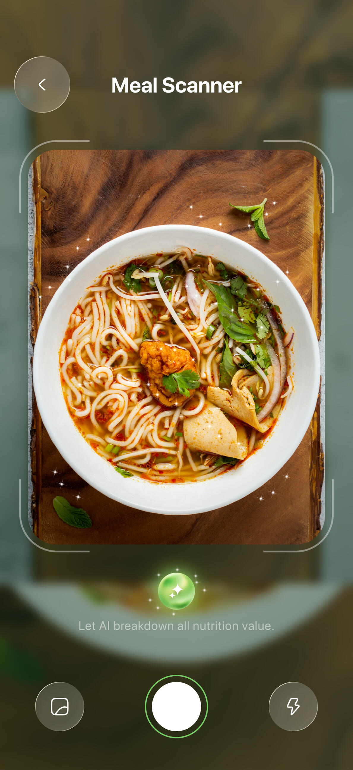 Scan food, see results
